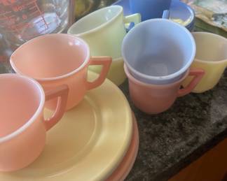 Hazel Atlas Child’s Party Set 22 pc Vintage