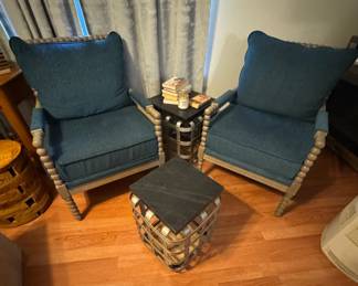 Spindle chairs  like new,  recently purchased from Veranda Bloom in Rogers