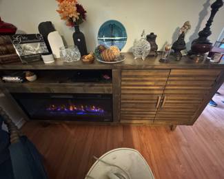 Avondale 84” fireplace console / TV stand (paid $1500.00 new)