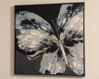 Large butterfly on canvas