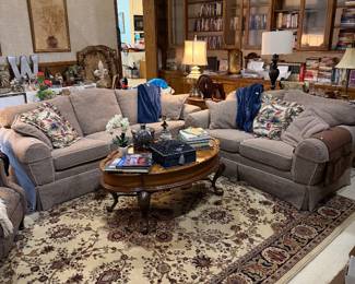 Sofa, Love Seat, Coffee Table, End Tables, Sofa Tables, Lamps, Rug, Decorative pillows, Throws,