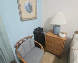 Bedroom suite includes: headboard, chest-of-drawers, nightstand, double dresser with bookcase, storage chest
