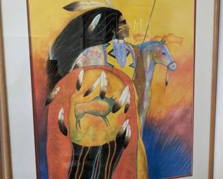Indigenous warrior print by BRITT
