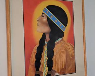 Indian maiden print by BRITT