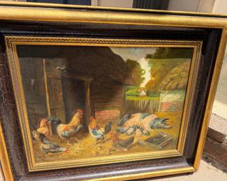 John Frederick Herring Jr oil on canvas; signed; early-mid 19th C