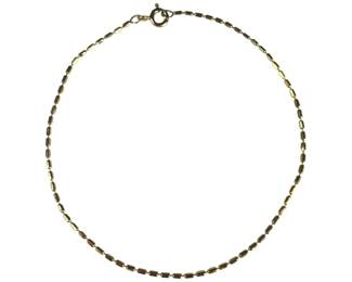 10kt White Gold Diamond Cut Oval Bead Bracelet