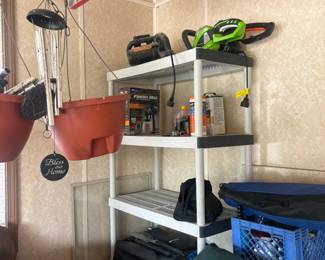 . . . storage shelf, etc.