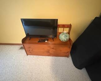 . . . toy chest and TV