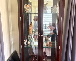 . . . curio cabinet and Seraphim angel collection