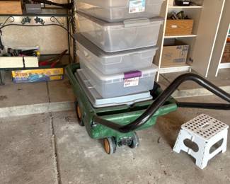 . . . tote bins and spreader