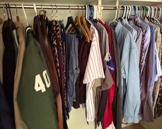 Guys! take note large to extra large shirts casual ware, coats and more. 
