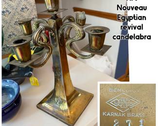 Benedict Karnak candelabra- Art Nouveau 