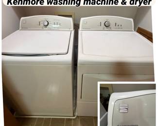 Classic Kenmore washing machine and dryer