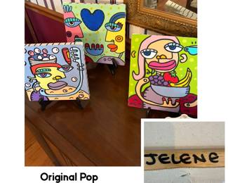 Original Pop Art signed by artist Jelene