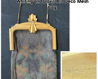 Art deco Whiting  and Davis mesh bag