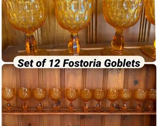 Instead of 12 Fostoria goblets