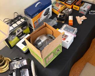 Assortment of vintage camera and video equipment