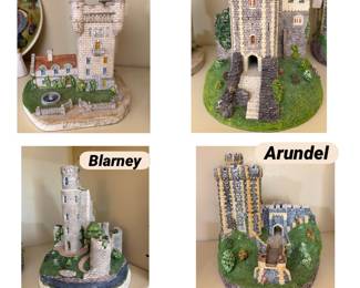 David Winter collectible Castles, Balmoral, Cardiff, Blarney, Arundel