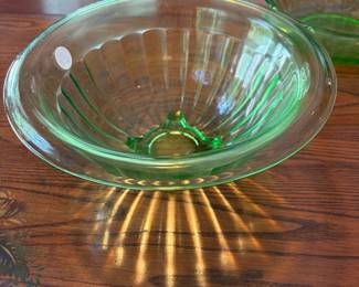 Depression glass pieces