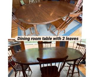 Casual dining room set with 2 leaves
