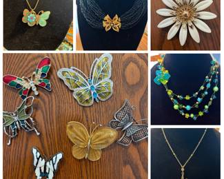 Collection of butterfly pins  and more