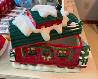 Box car cookie jar