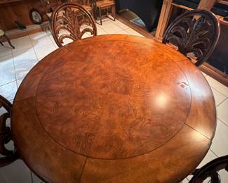 60” American Furniture Pedestal Table and