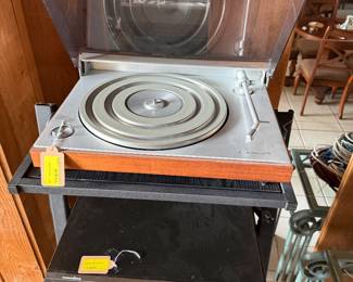 Bang & Olufsen (B&O), Denon Pro, Adcom, and Panamax, including amplifiers, receivers, speakers, turntables, cassette decks, CD players, subwoofers, and audio accessories.