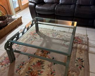 Metal and Glass cofee table