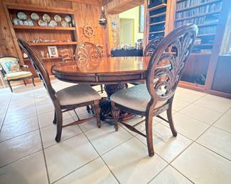 60” American Furniture Pedestal Table and