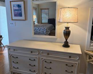 Ficks Reed King Bedroom Suite, Tall Dresser, long Dresser, two nighstands and king headboard