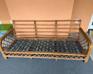 Ficks Reed Ratan Couch chair and tables pictured without cushions