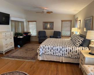 Ficks Reed King Bedroom Suite, Tall Dresser, long Dresser, two nighstands and king headboard
