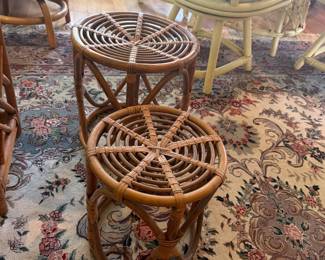 Bentwood boho plant stands. Tiki, Boho, Hollywood Regency, Palm Beach Regency, MCM