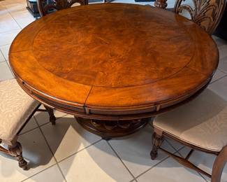 60” American Furniture Pedestal Table and