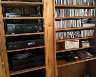Krell, Yamaha, Nakamichi, Velodylkins (B&W), Denon Pro, Adcom, Panamax, and Bang & Olufsen (B&O)ne, Bowers & Wi