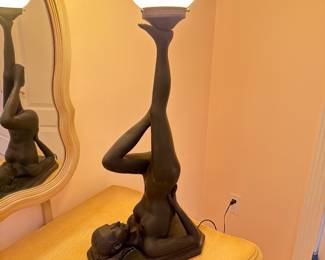 Art Deco Nude Lamp