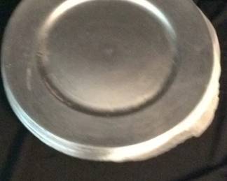 Silver Plastic Decorative Charger Plates