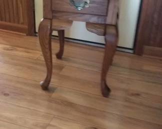 Oak Oval Accent Table