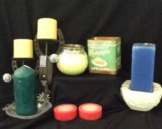 Candles With Holders And Wall Sconces