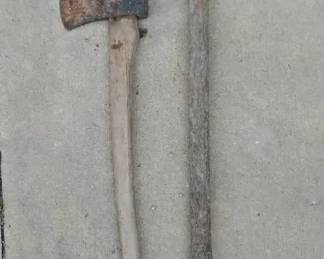 Vintage Pickaxe And Axe