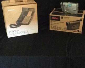 RCA VHS Camcorder And Dictaphone Desktop Voice Processor