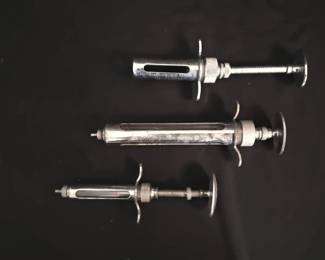 Vintage Franklin Blackleg Serum Co Syringes