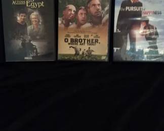Walking Across Egypt, O Brother Where Art Thou, The Pursuit Of Happyness DVDs