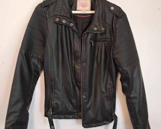 Pink Envelope Faux Leather Jacket