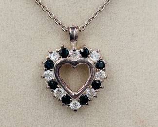 Sapphire and diamonds