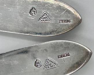 Sterling silver fork and spoon set
