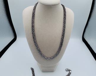 Sterling Silver necklace and bracelet