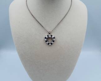 Sapphire and diamonds