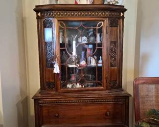 candles and wood furniture